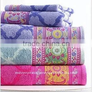 Cotton Yarn Dyed Jacquard Bath Towels thumbnail-1