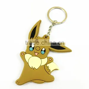 Customized 2d Soft PVC Rubber Promotion Keychain Factory thumbnail-3