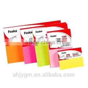 Hot Sale Neon Offset Paper Self-sticky/Memo Pad/Notes/Lable Set thumbnail-1