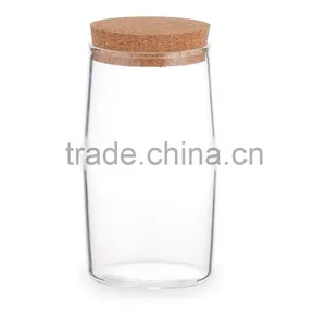 SINOGLASS Trade Assurane 120ml Glass Spice Jar With Cork Lid 6 Pcs Glass Jars Spice Rack Set thumbnail-3