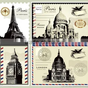 OEM World Travel Postcard, Popular Building Postcard thumbnail-1