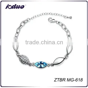 Fashion Colorful Horse Eye Blue Crystal Bracelets thumbnail-1