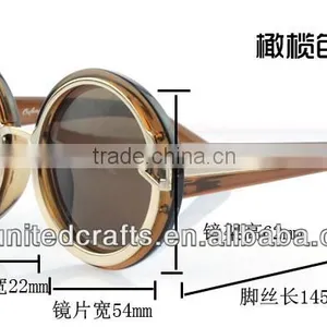 Wholesale Fashion Vintage Round Sunglasses Elegant Women Men Sunglasses UV400 Resistance thumbnail-1
