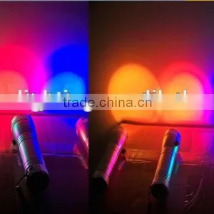 Factory Direct Sale 3W 10 Color Rgb Color Shine Led Flashlight thumbnail-2