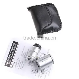 Mini Protable LED 60X Microscope Prices Black Leather Bag thumbnail-3