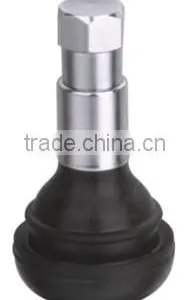 TR415C Chromed Sleeve Nature Rubber Snap-in Tubeless Car Valves thumbnail-1