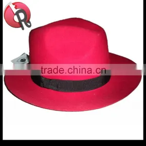 100% Australia Wool Men Blue Fedora Hats thumbnail-5