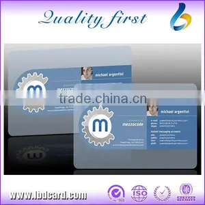 Matte Finished Transparent Business Cards PVC Cards thumbnail-1