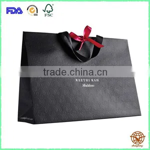 Luxury Custom Printed Shopping Paper Bag With Rope Handle thumbnail-1