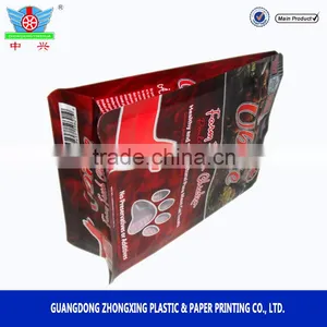 Flat Bottom Cat Food Packaging Bag/Plastic Pet Food 8 Side Seal Pouch /Cat Litter Bag thumbnail-2
