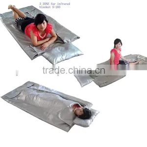 3 Zone Infrared Thermal Slimming Blanket Portable Sauna Thermal Blanket for Weight Loss Spa Heated Sauna Blanket S-103 thumbnail-2