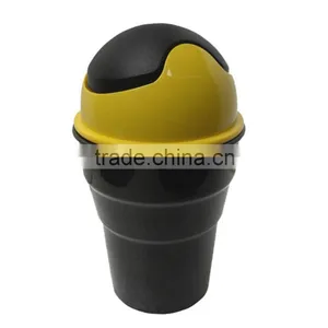 Plastic Trash Rubbish Bin Mini Garbage Can for Car Blue Case Holder Portable thumbnail-1