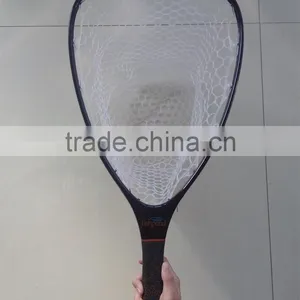 Big Size Carbon Landing Net With PVC Net Bag thumbnail-2