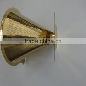 Gold Color Reusable Coffee Filter thumbnail-2