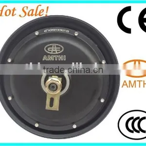 Electric Wheel Hub Motor, 60V Motorcycle Wheel Hub Motor, Wholesale 48V 1000W E-Scooter Brushless Gearless Hub Motor, AMTHI thumbnail-1