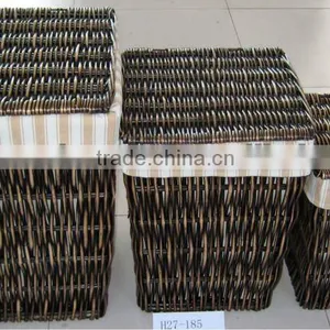 Attractive Square Willow Basket thumbnail-1