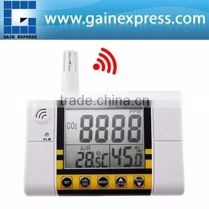 Wall Mount Indoor Air Quality Temperature RH Carbon Dioxide CO2 Monitor Sensor Detector Controller 0~2000ppm Range thumbnail-1