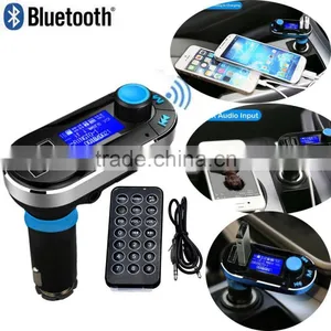 New Design Dual Usb Wireless Bluetooth Car FM Transmitter MP3 Player Car Kit Charger for IPhone6 Samsung thumbnail-1
