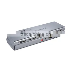 VOXLINK 1x8 HDMI Splitter 4K(HDMI 1.4,HDCP1.4 ,4K,IR Extension, EDID Management, RS232) EU/US/UK/AU thumbnail-4