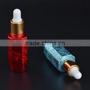 10ml UV Gel Blue Red Colored Glass Essential Oil Bottle With Glass Pipette Dropper thumbnail-2