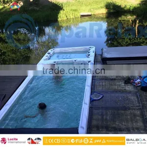 Factory Directly Selling Swin Spa Pool Endless Deep Swim Spa Lucite Acrylic Swimming Pool thumbnail-1