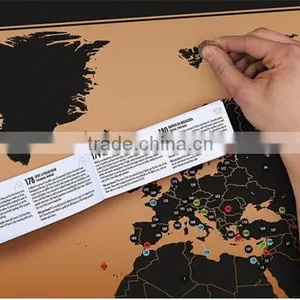CT-748 New Travel Gift of World Map for Creative Poster Present Black Map thumbnail-5