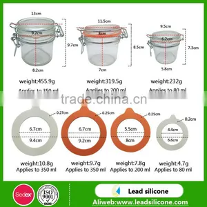 Various Size Foie Gras Glass Jar With Sealed Ring,Food Storage Glass Jar With Metal Clip thumbnail-4