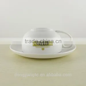180cc Antique Chinese Porcelain Gold Rim Tea Cup and Saucer thumbnail-2