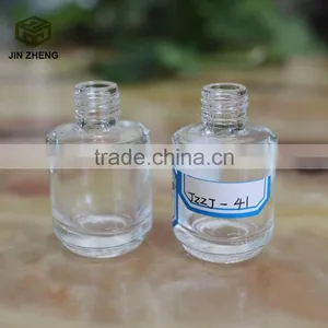 Wholesale 15ml Empty Round Nail Polish Bottle Clear Glass With Agitator Black Cap thumbnail-1