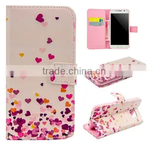 For Samsung Galaxy s6 PU Flower Pattern Flip Wallet Leather Mobile Phone Case thumbnail-3