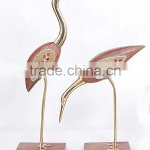 Decorative Crane Bird Set, Gift Set, Promotion Gift Set, Wedding Gift Set, Arabic Gift Set, Bird Statue Set thumbnail-1