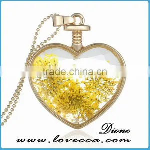 Real Flower Necklace Botanical Necklace Resin Flower Necklace Dry Flowers Jewelry thumbnail-1