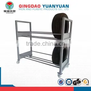 Factory Price Stand Pallet Racking Heavy Duty Warehouse Tire Storage Rack With Wheels thumbnail-2
