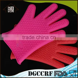 NBRSC Strict Quality Checked Healthy and Protective Silicone Oven Gloves With Fingers Oven Mitt Kitchen Glove thumbnail-4