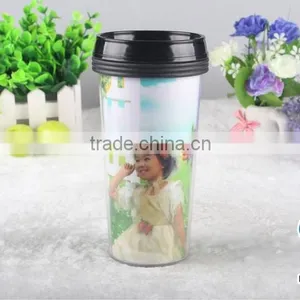 China Factory Wholesale Plastic Custom Paper Insert Travel Mug Cup thumbnail-1