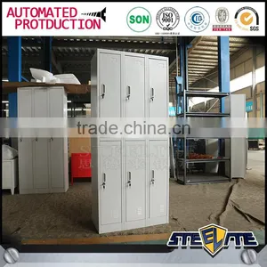 Cheap Staff Lockers Steel Clothing Cabinet 6 Door Metal Locker thumbnail-2