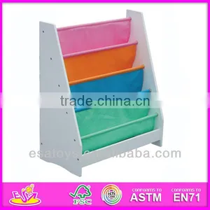 2015 New Wooden Kids Book Shelf Toy,popular Children Wooden Book Shelf Set and Hot Sale Colorful Baby Wooden Book Shelf W08C042 thumbnail-1