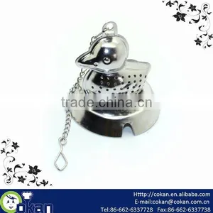 Dark Shape Stainless Steel Tea Infuser With Plate CK-2193 thumbnail-1