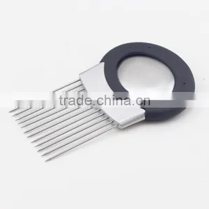 High Quality Stainless Steel Potato Tomato Onion Slicer Holder With Odor Remover thumbnail-4