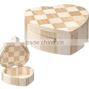 2015 Newest Top Quality Wooden Box|heart Shape Wooden Box thumbnail-3