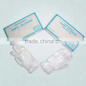 Clear & Blue Disposable Gloves/medical Vinyl Gloves thumbnail-3