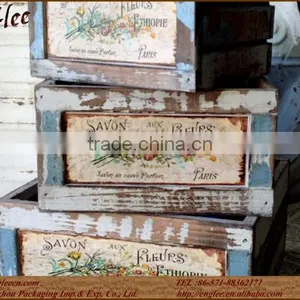 Antique Hot Sale Wooden Crate Postale Wooden Planters thumbnail-1