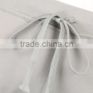 Biking Shorts And Jersey Cotton Polyester Spandex Gray Drawstring Waist Contrast Trims Yoga Short Woman thumbnail-4