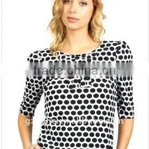 2012 Hot Selling Plain Women Oversize Cotton T-shirt thumbnail-1