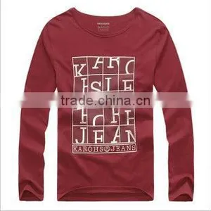 Popular Design Printing Cotton t Shirt Long Sleeve thumbnail-1