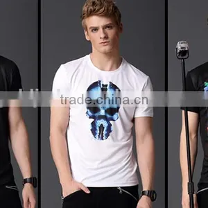 Factory OEM Fashion Style Tee O Neck Printing Men T-shirt thumbnail-3