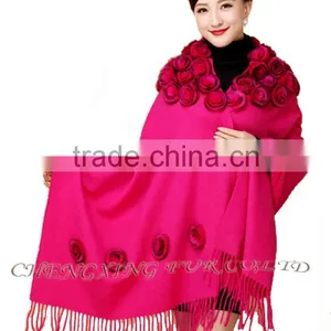 CX-B-P-37B Ladies Fashion Cashmere Fringes For Shawls thumbnail-1