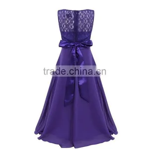 2017 Hot-sale Cute Frock Designs Child Clothes Fancy Party Girl Lace Dresses For Kids thumbnail-3