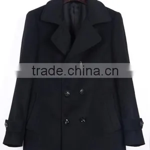 New Season Wool Fabric Double-Breasted Men Coat thumbnail-3