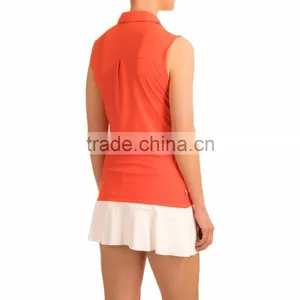 MGOO OEM Supplier Cheap Dri Fit Polo Shirts Wholesale Fitness Orange Sports Polo Shirts thumbnail-3